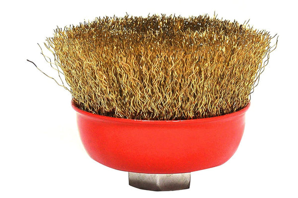JON BHANDARI WIRE CUP BRUSH 12MM CRIMPED WITH SHANK
