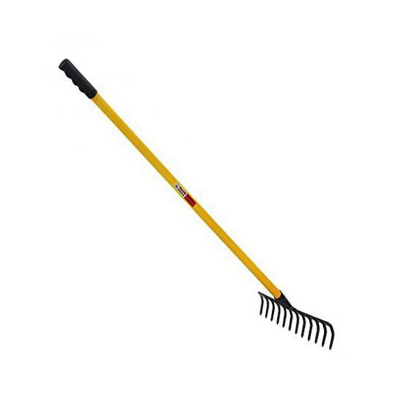 FALCON PR. GARDEN RAKE WITH STEEL HANDLE & GRIP RAKE-10 TEETH FRWH-10