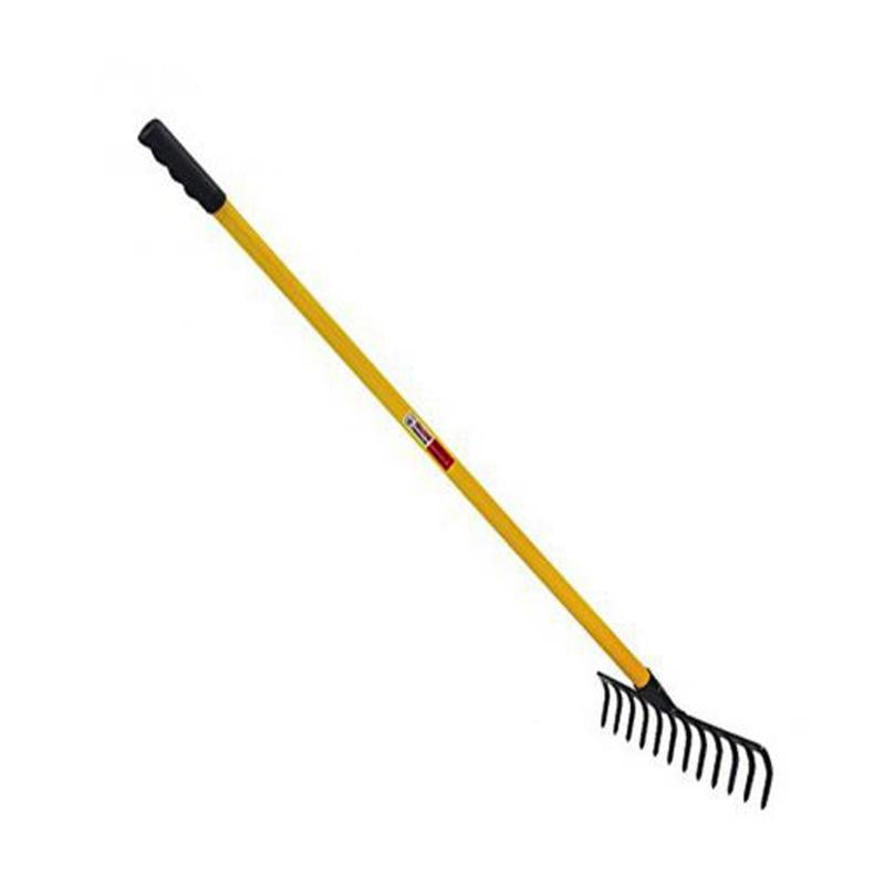 FALCON PR. GARDEN RAKE WITH STEEL HANDLE & GRIP RAKE-16 TEETH FRWH-16