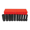 FORCE 10PC 1/2INCH SQ.DR DEEP IMPACT SOCKET SET