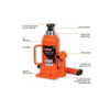 Groz Hydraulic Bottle Jack-BT-4 TON