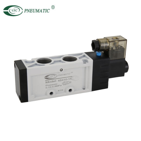 TECHNO MVSC 300 4E1 SINGLE SOLENOID VALVE, WAY 5/2, THREAD SIZE 3/8INCH ( MINDMAN TYPE)