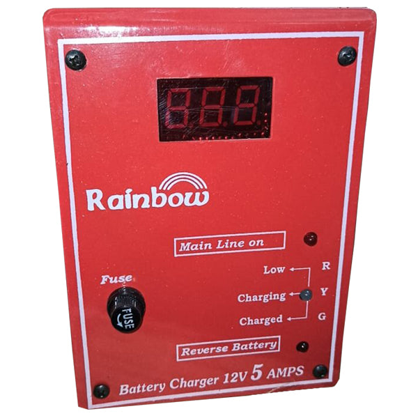 RAINBOW BATTERY CHARGER 5AMPS 12V rainbow, battery charger, power tool, rainbow battery charger, rainbow battery charger amps, rainbow battery charger volts, best rainbow battery charger, buy online price rainbow battery charger, rainbow battery charger online price.