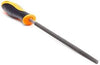 Hindsun 8 Inch Half Round File with Handle Metro | Double Cut Steel File for Metal, Wood & Plastic Shaping