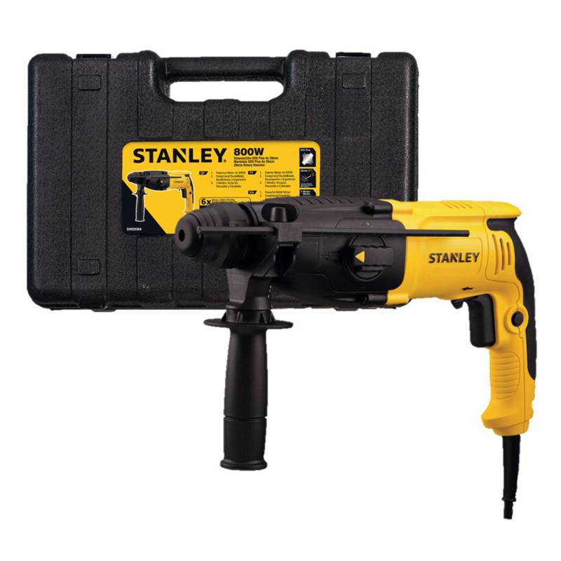 Stanley 26mm Hammer Drill SHR263K | Concrete, Masonry, Metal, Wood, Chiseling, Construction & Professional Drilling Applications