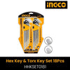 INGCO 18PCS HEX KEY AND TORX KEY SET HHKSET0181