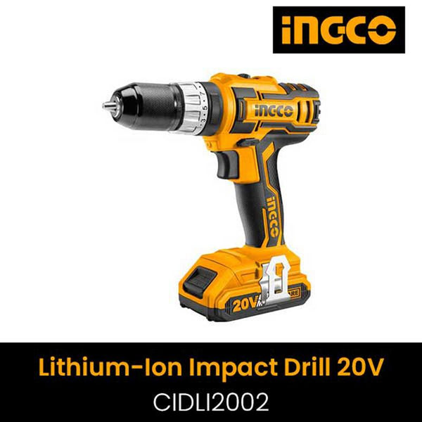 INGCO LITHIUM -ION IMPACT DRILL CIDLI2002