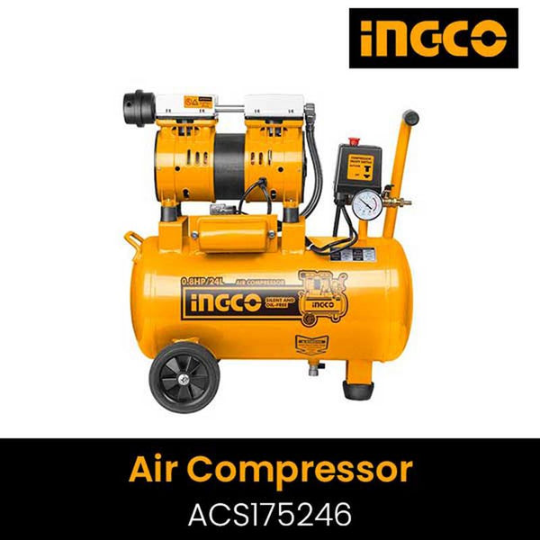 INGCO SILENT AND OIL FREE AIR COMPRESSOR ACS175246