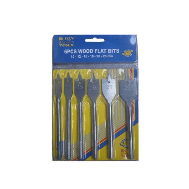JON BHANDARI FLAT WOOD BIT 6 PCS F-038
