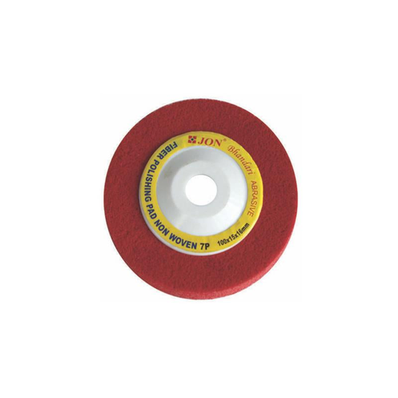 JON BHANDARI POLISHING PAD NON WOVEN 7P RED 4INCH BC N-004