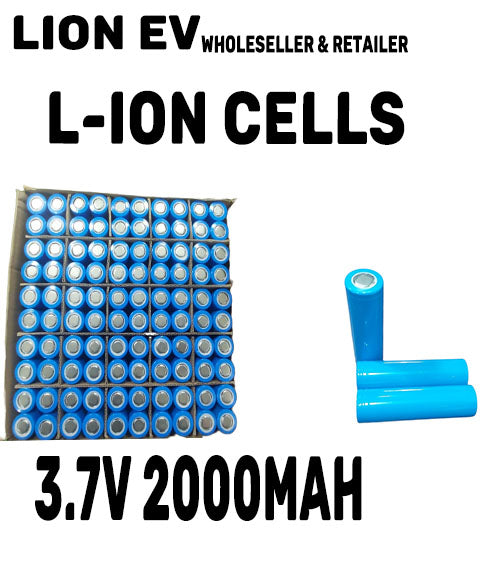 LION EV 3.7 2000mAH 18650 LITHIUM ION CELL