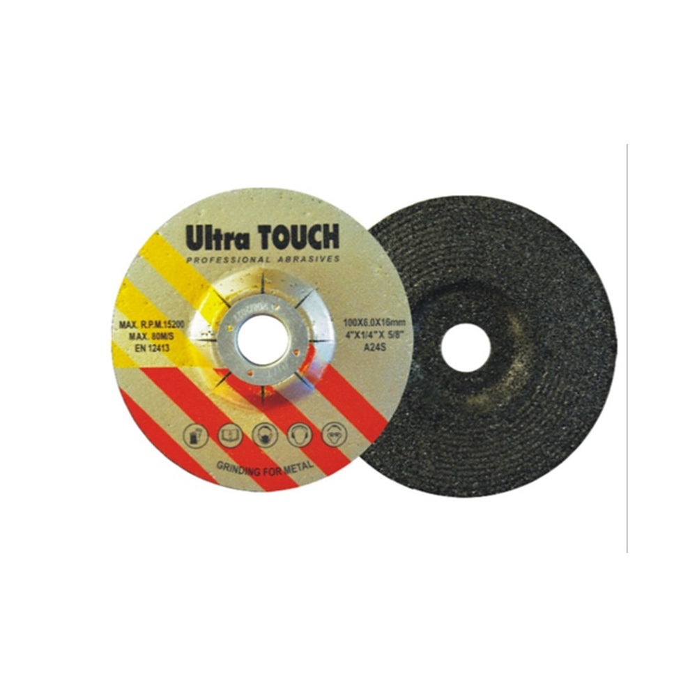 ULTRA TOUCH 4INCH GC WHEEL 180 GRIT 100MM BLACK