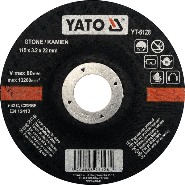 YATO YT-6128 Cutting wheel for stone yato  hand tool,  diamond blade,  yato diamond blade,  buy yato diamond blade,  yato diamond blade online price,  best price yato diamond blade.